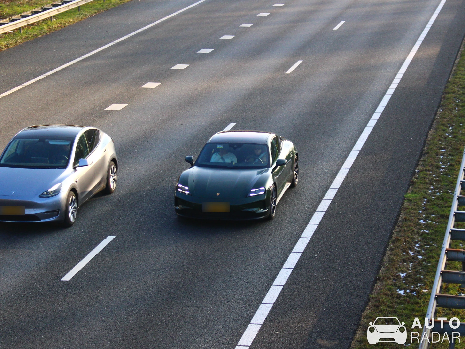 Porsche Taycan Turbo S Sport Turismo spotted in Hengelo
