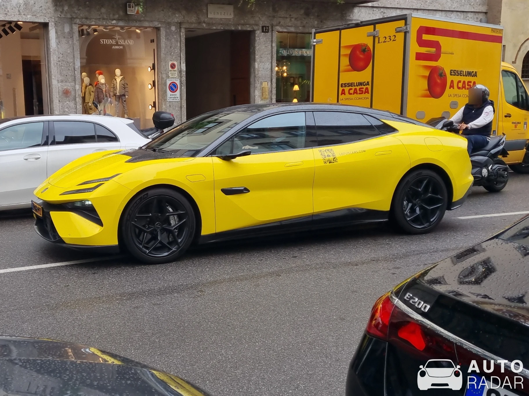 Lotus Emeya spotted in Milano, Italia