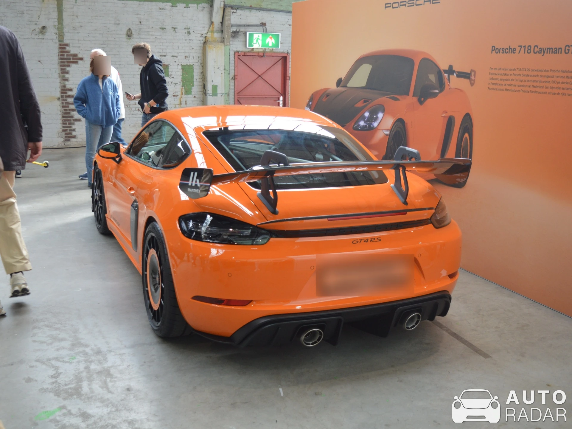 Porsche 718 Cayman GT4 RS Manthey 'De Tulp' spotted in Rotterdam