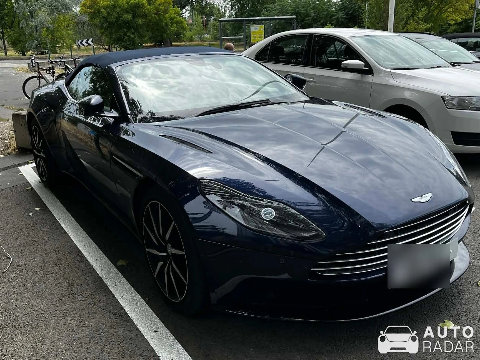 Aston Martin DB11 V8 Volante spotted in Budapest, Hungary