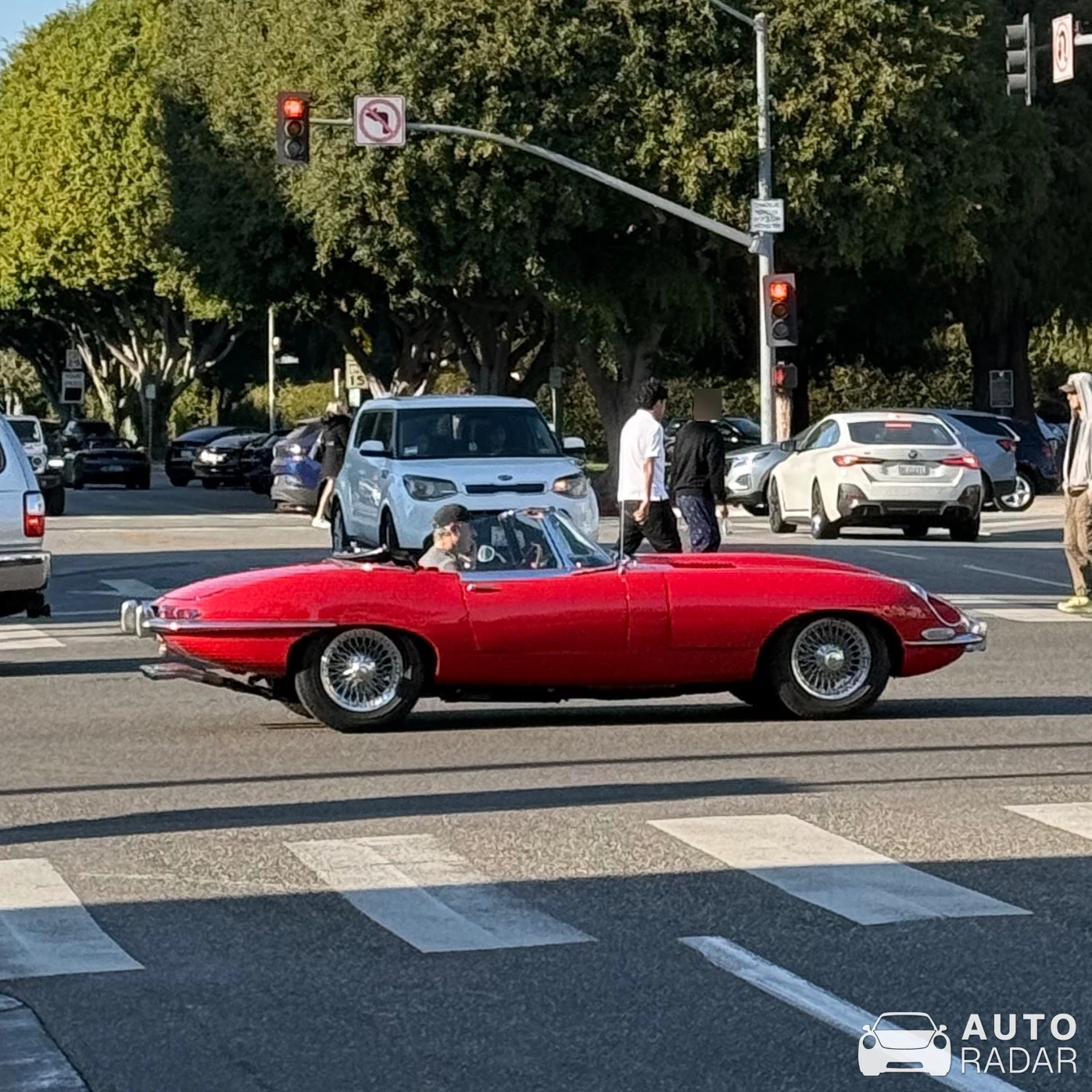 Jaguar E-Type Roadster spotted in Beverly Hills, United States
