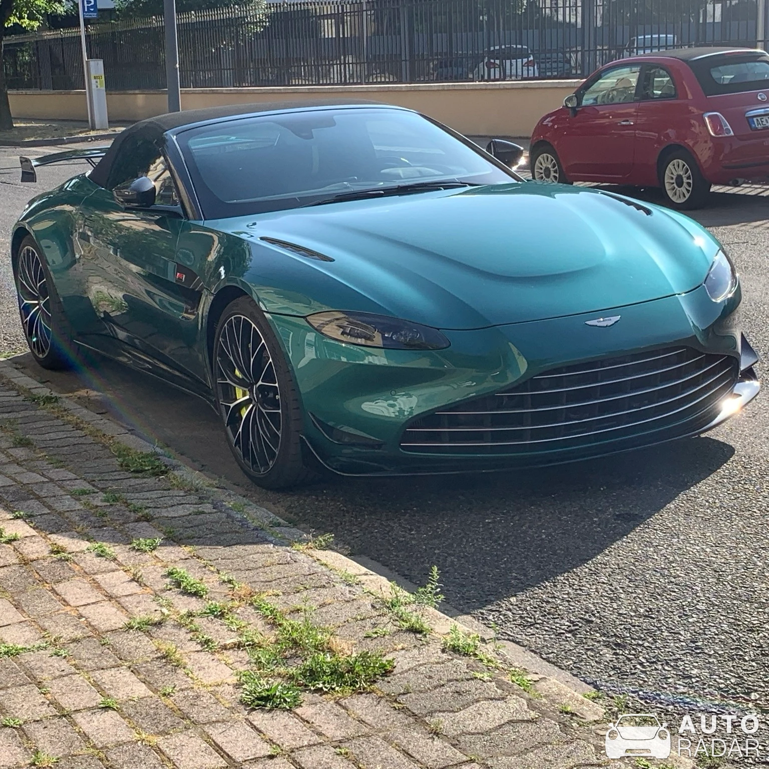 Aston Martin V8 Vantage Formula 1 Edition Roadster spotted in Győr