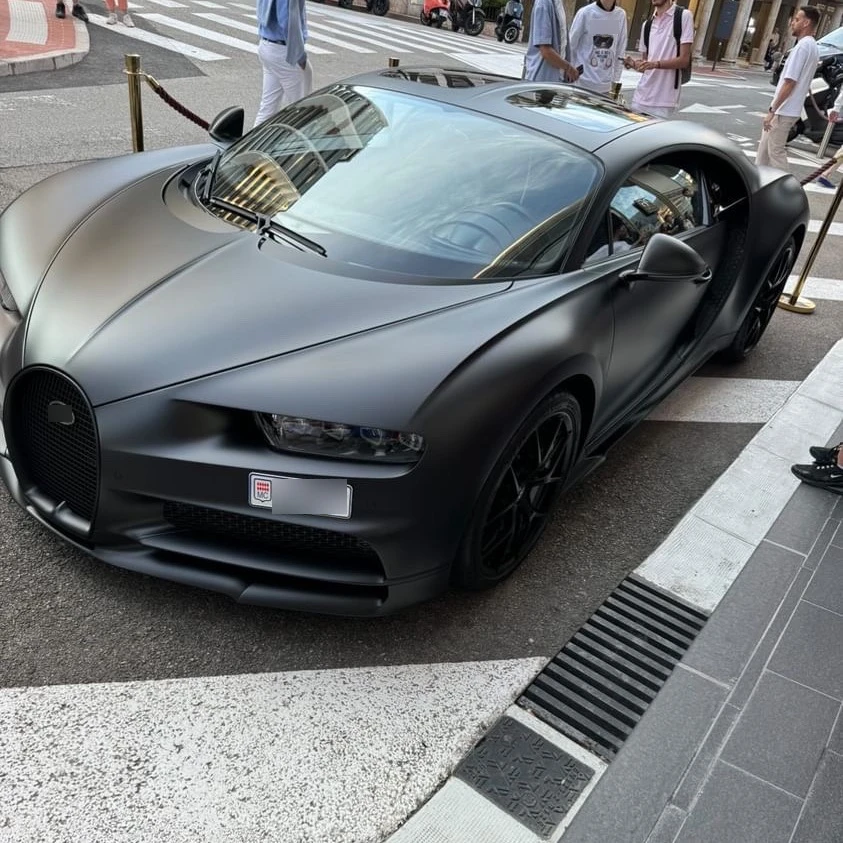 Bugatti Chiron Sport Noire Sportive spotted in Monaco