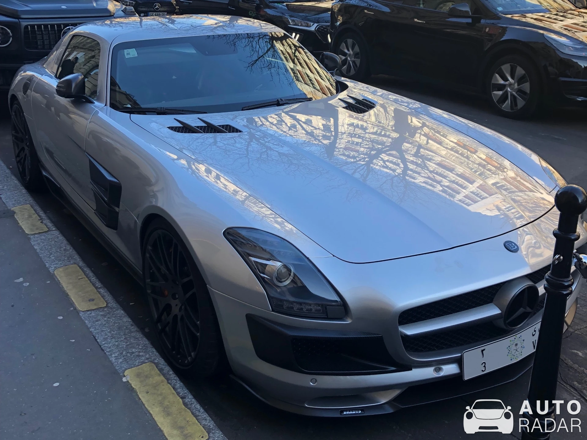 Mercedes-Benz Brabus SLS B63S spotted in Paris, France