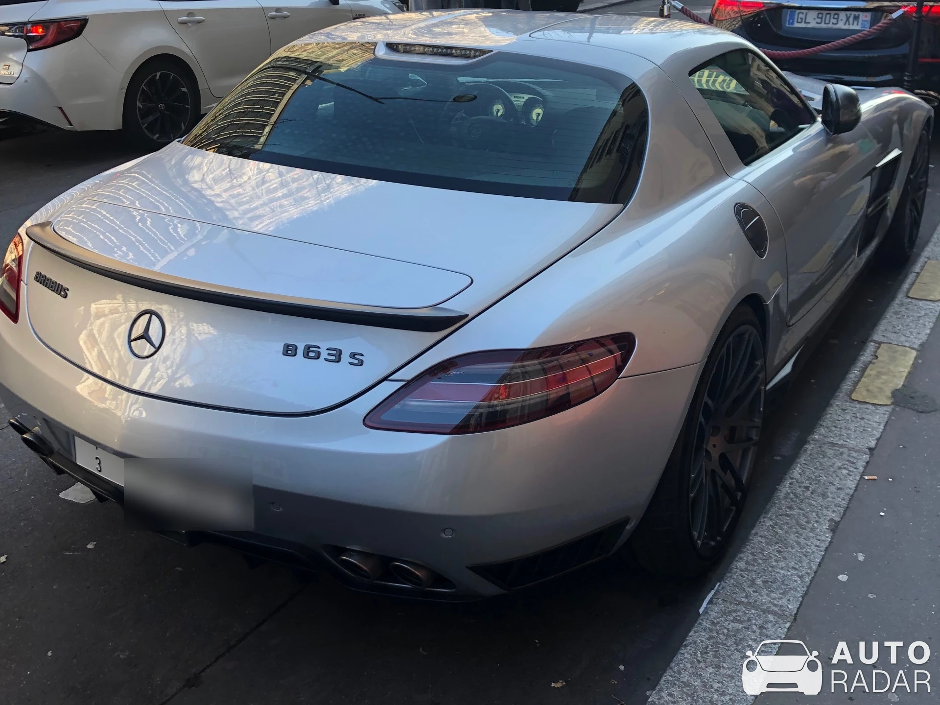Mercedes-Benz Brabus SLS B63S spotted in Paris