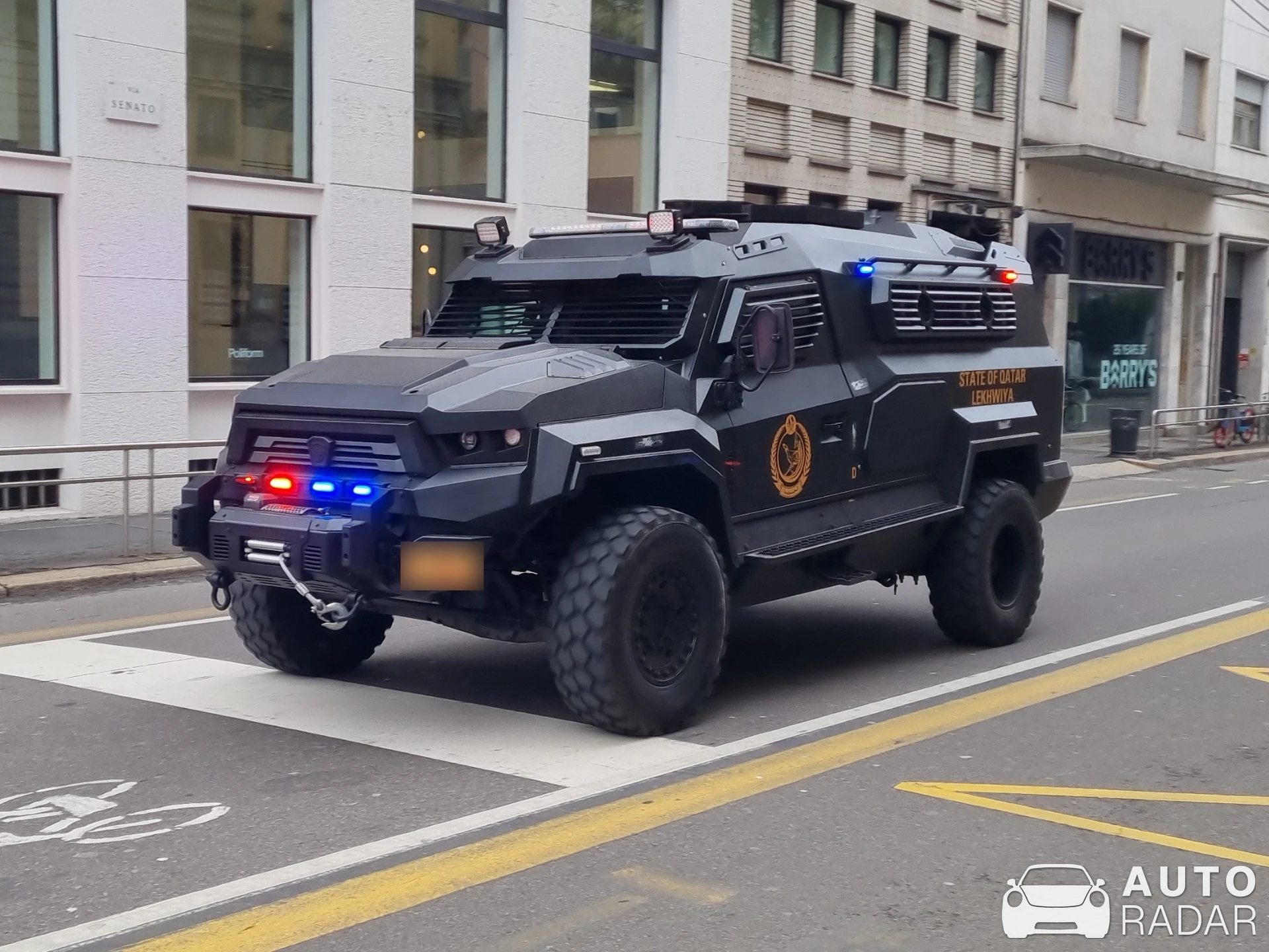 Alpine Armoring Pit Bull VX spotted in Milano, Italy