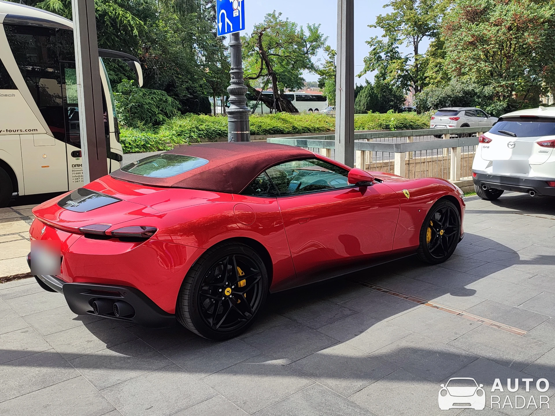 Ferrari Roma Spider spotted in Budapest, Hungary