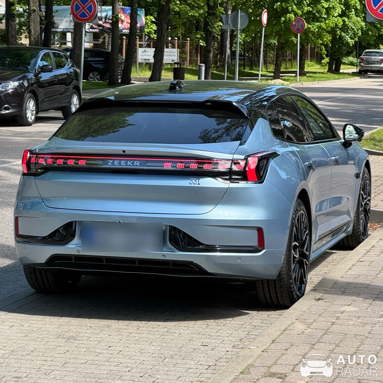 Zeekr 001 spotted in Jūrmala