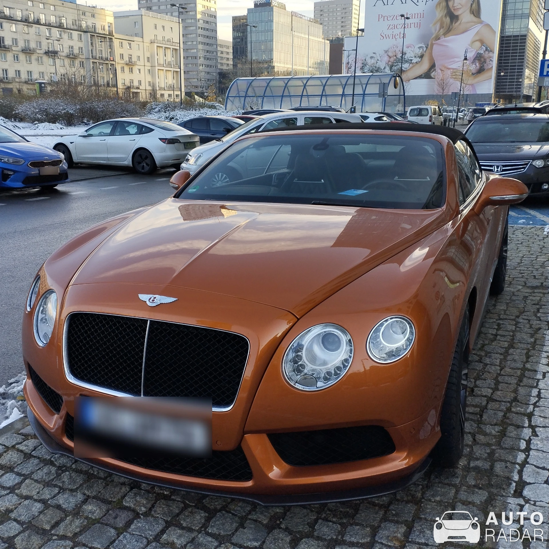 Bentley Continental GTC V8 spotted in Warszawa, Poland