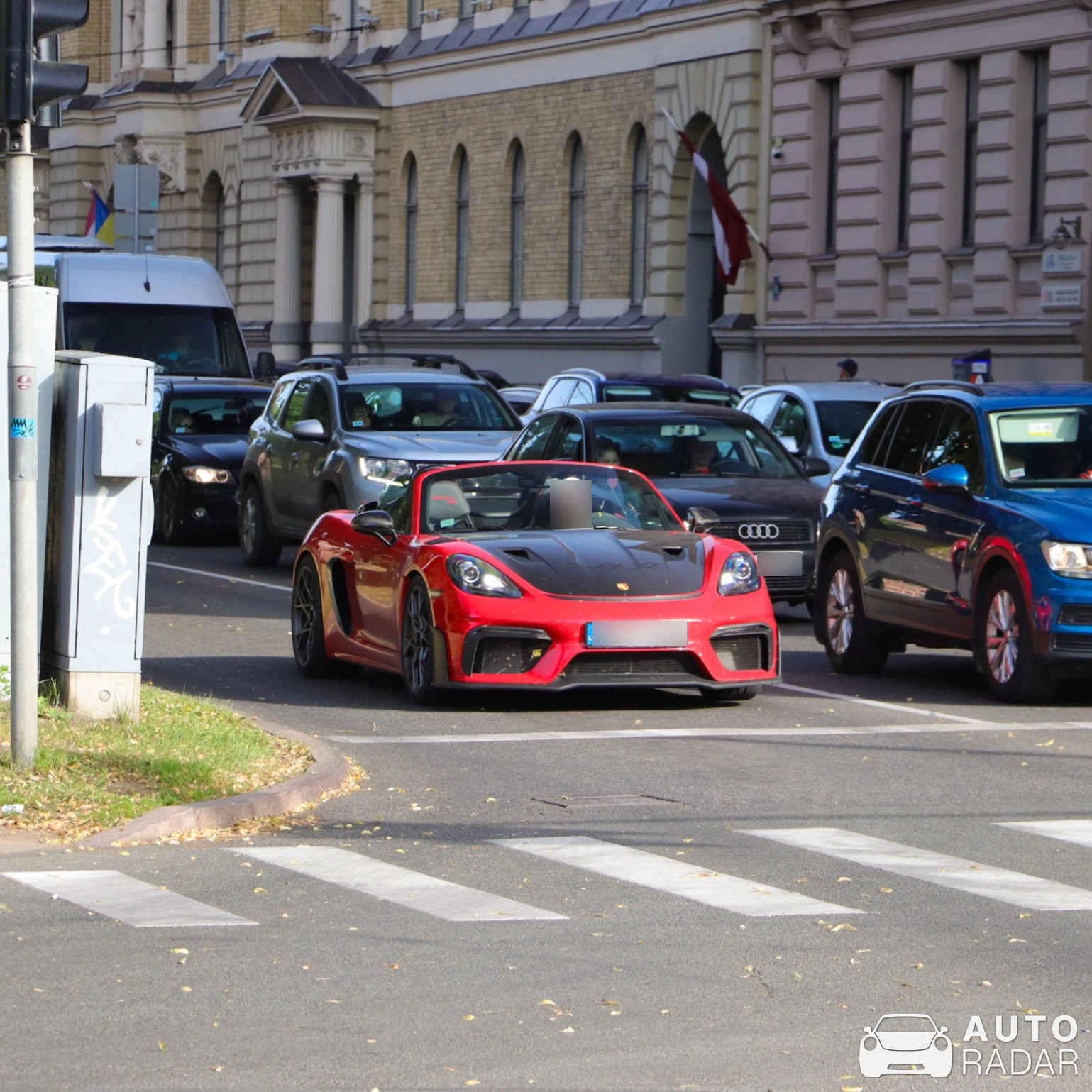 Porsche 718 Spyder RS spotted in Riga, Latvia