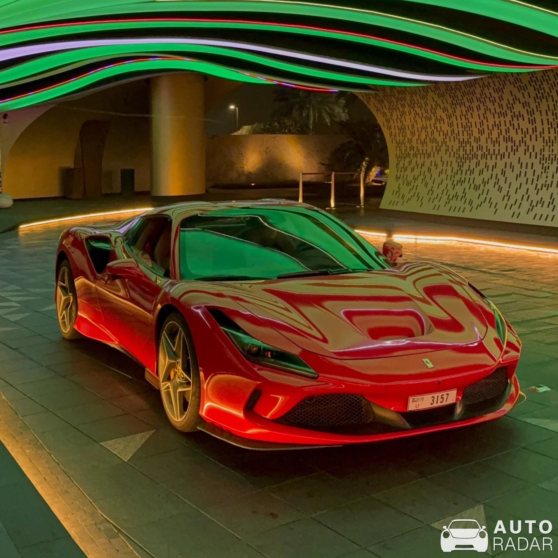 Ferrari F8 Tributo spotted in Dubai, United Arab Emirates