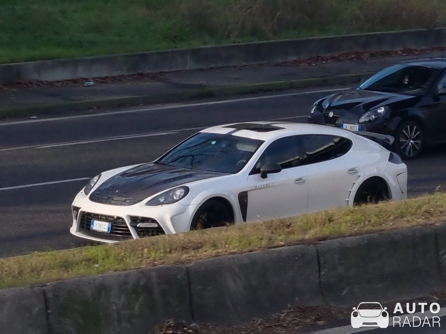 Porsche 971 Panamera Turbo Mansory spotted in Milano, Italia