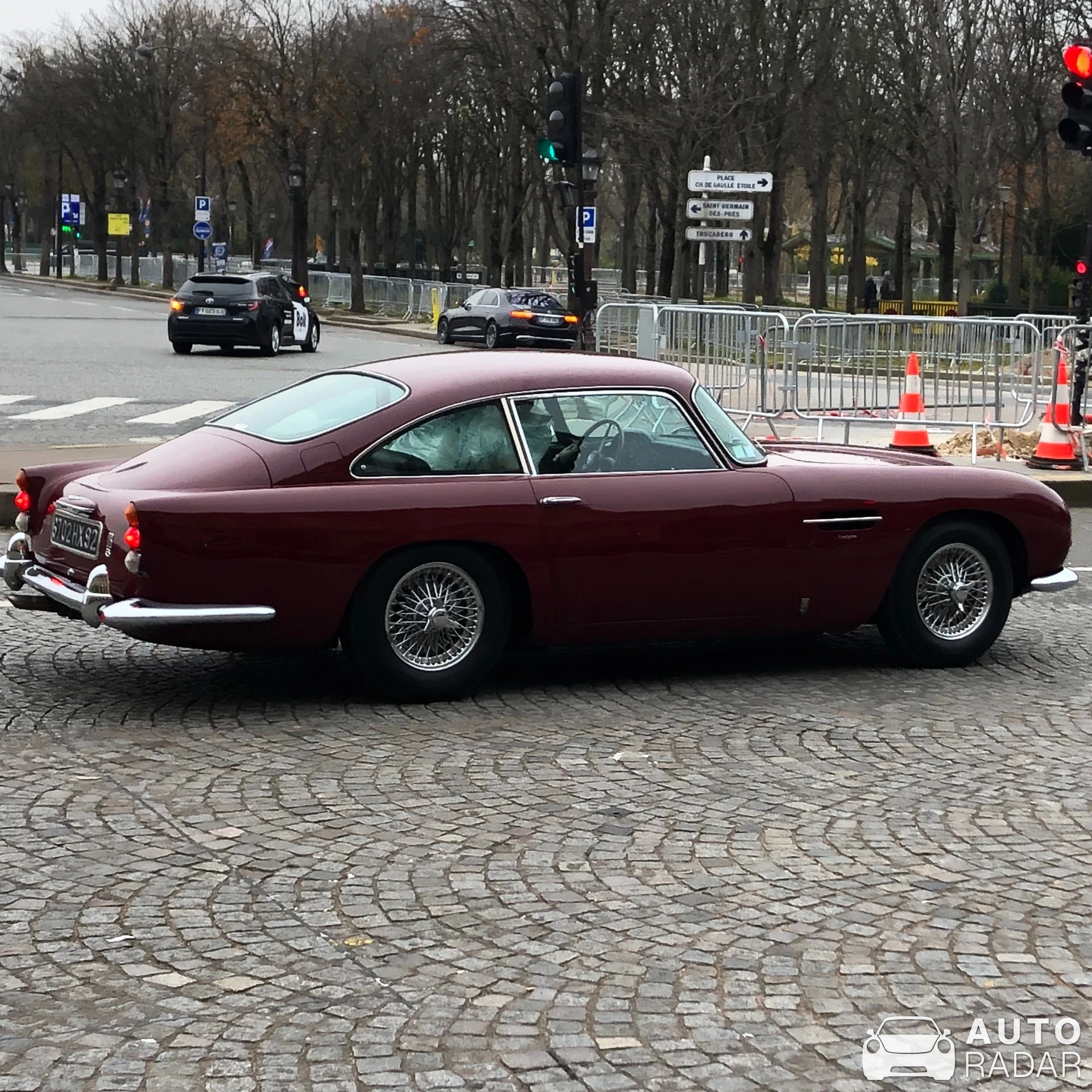 Aston Martin DB5 Convertible spotted in Paris, France