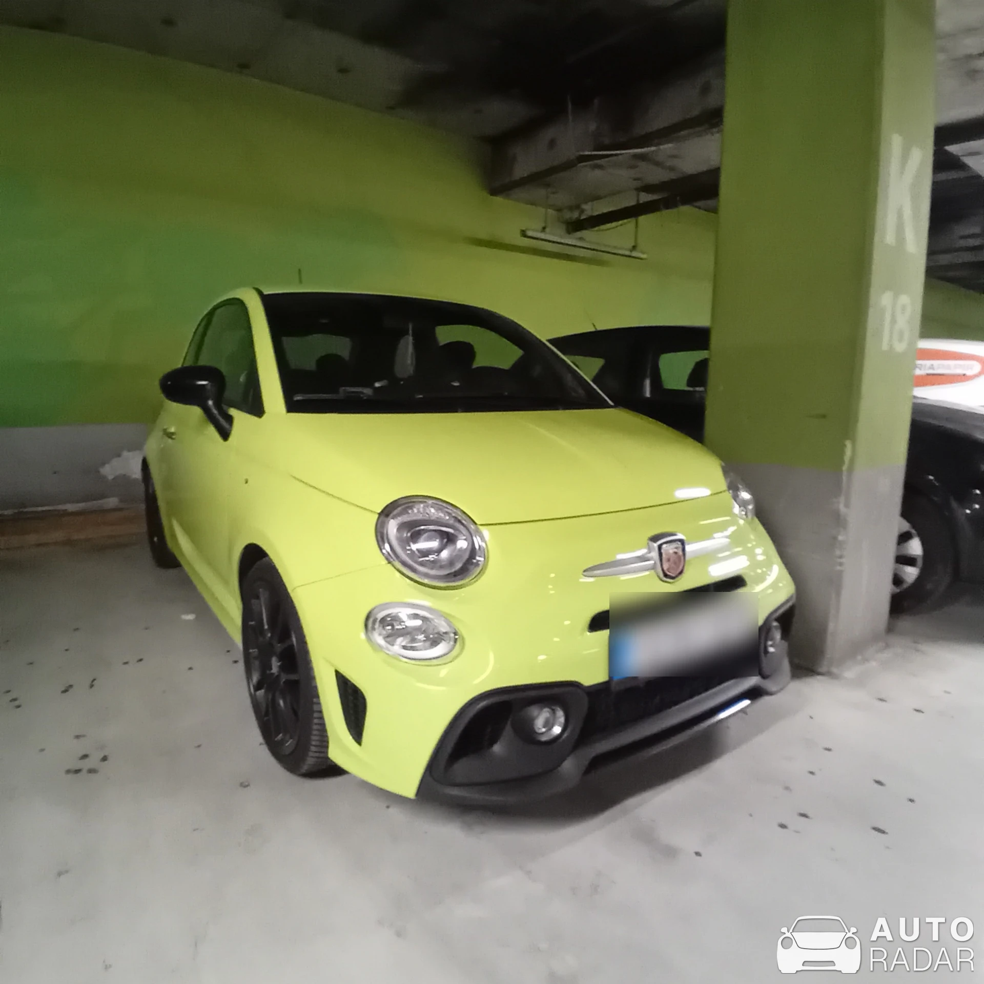 Abarth 595 spotted in Budapest, Hungary