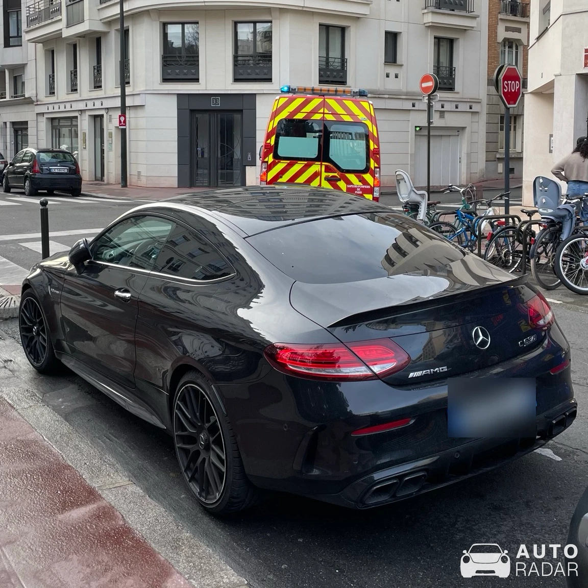 Mercedes-AMG C 63 Coupé C205 spotted in Levallois-Perret, France