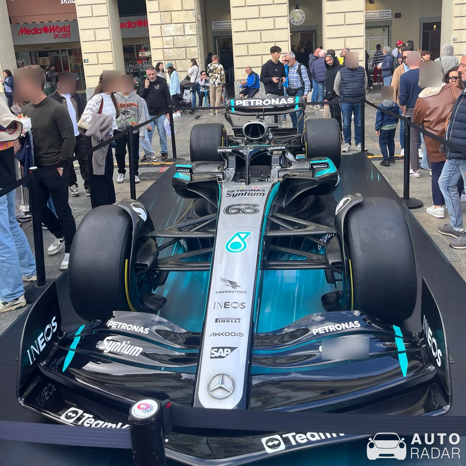 Mercedes-AMG F1 W16 E Performance spotted in Torino