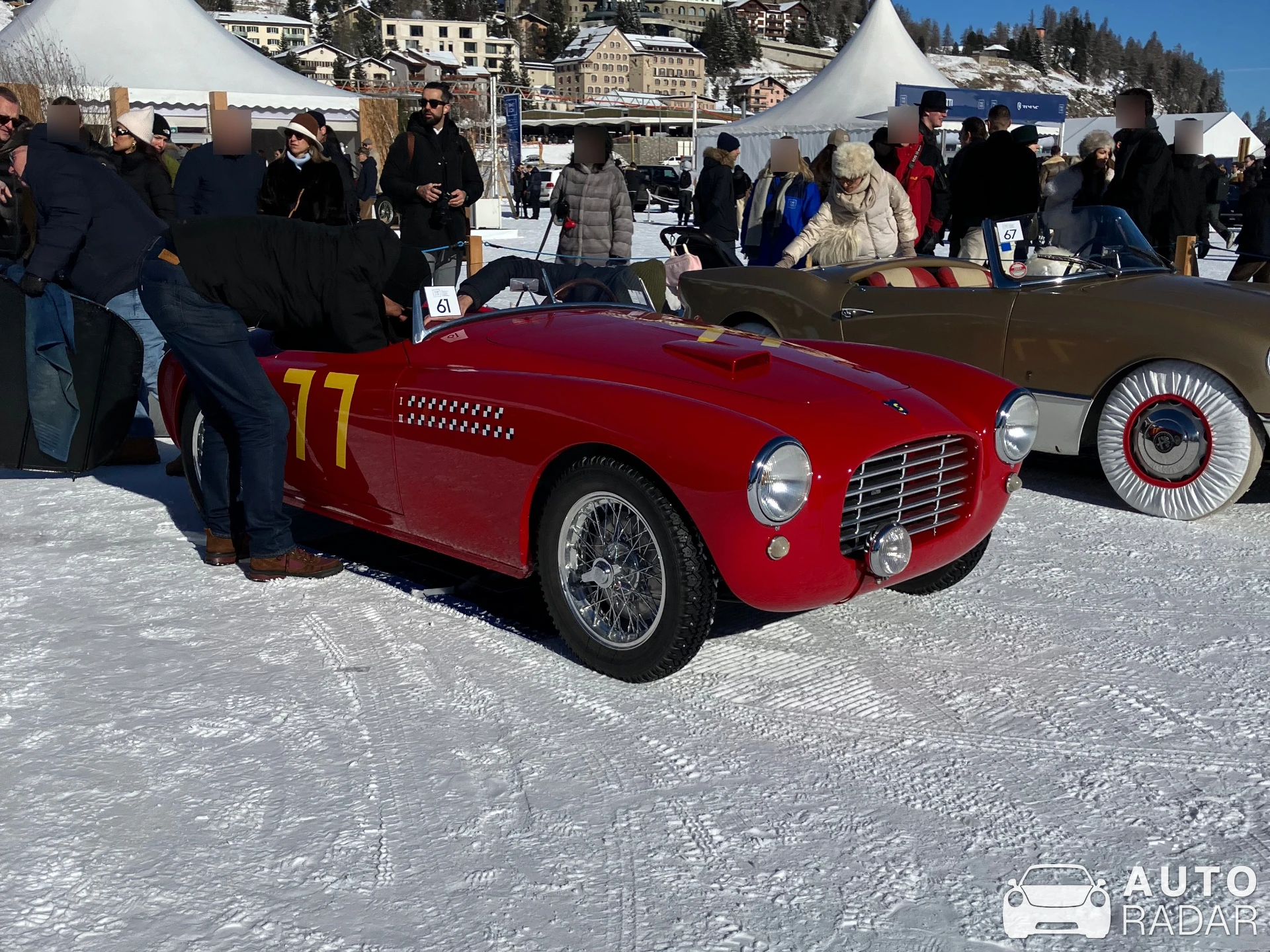 Ferrari 166 MM Touring Barchetta spotted in St. Moritz