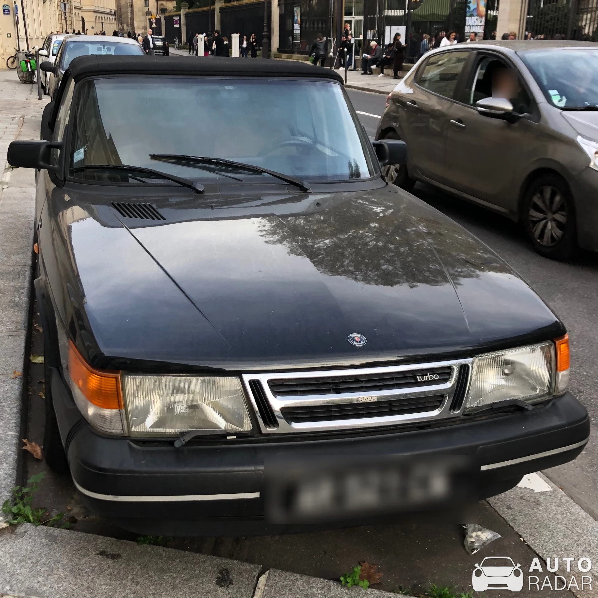 Saab 900S Turbo Cabriolet spotted in Paris, France