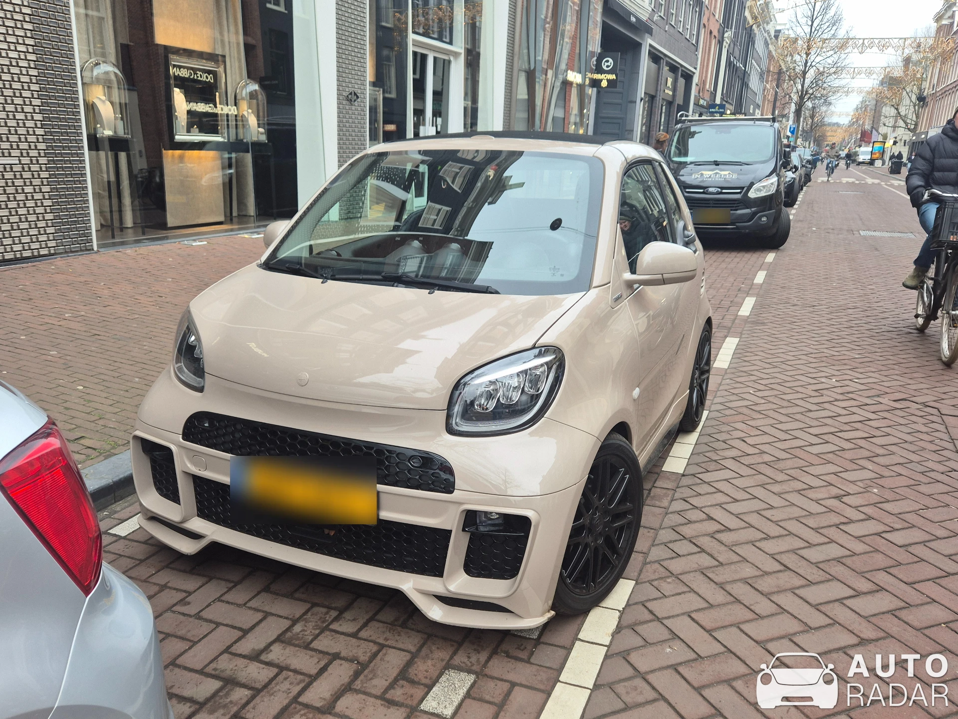 Smart Fortwo EQ Cabrio Brabus 92R spotted in Amsterdam