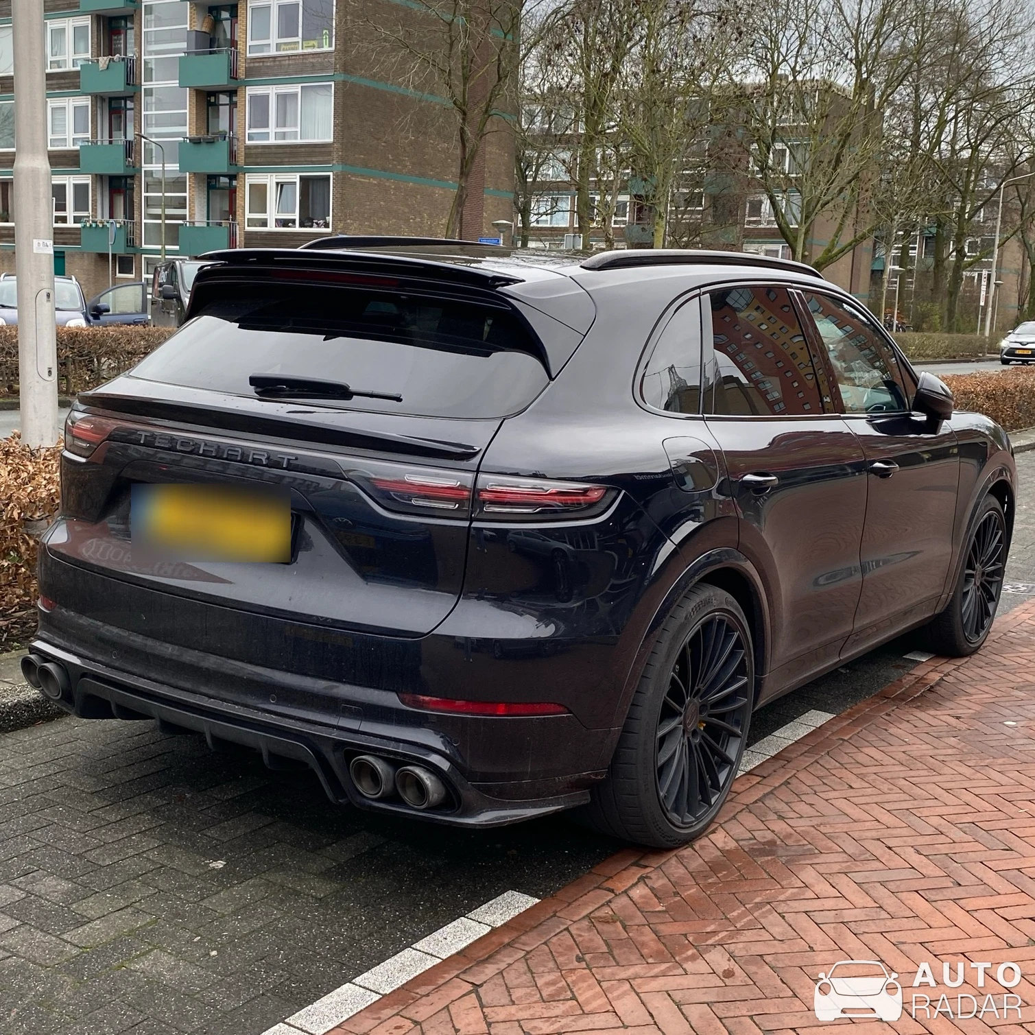 Porsche TechArt Cayenne Turbo S E-Hybrid spotted in Amstelveen, Nederland