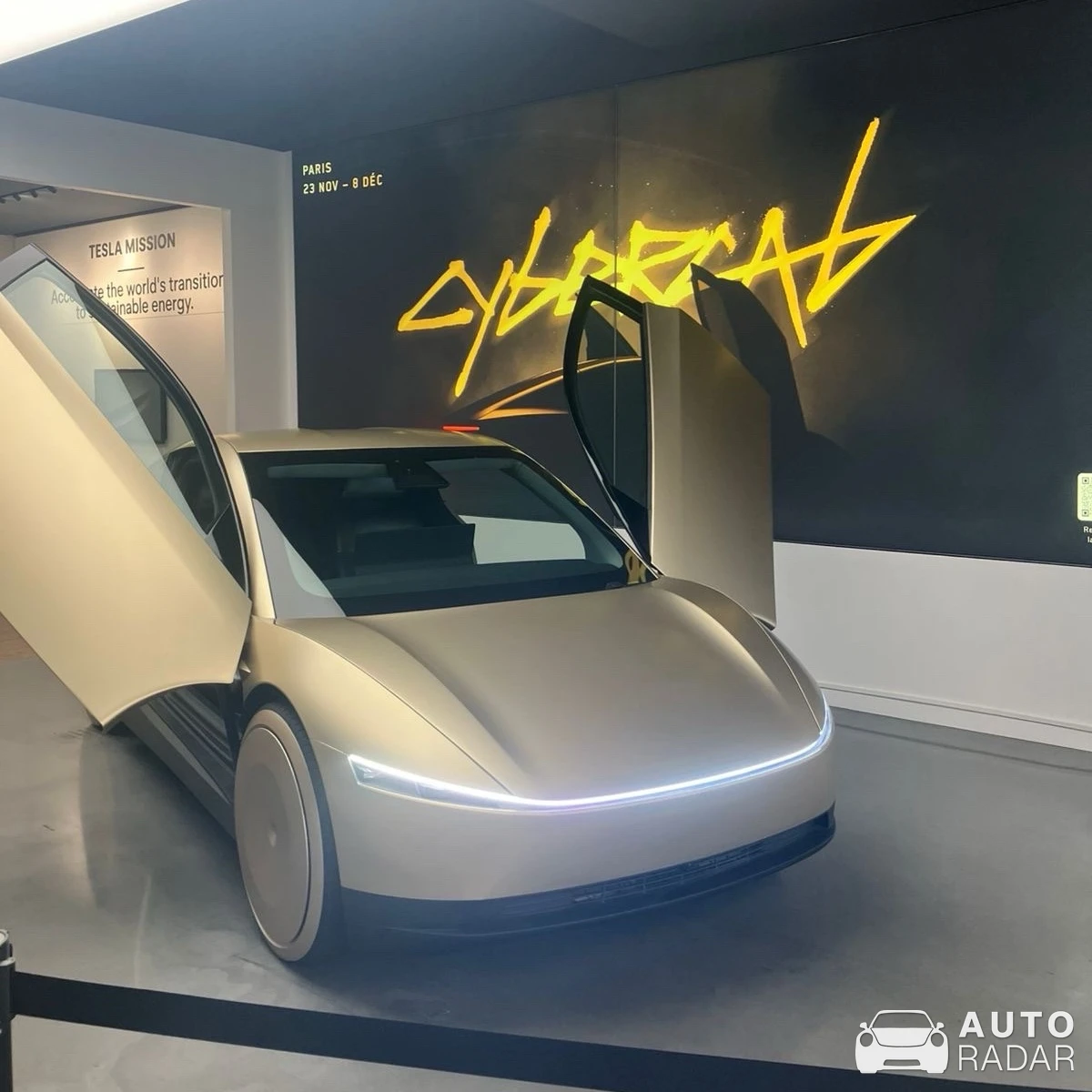 Tesla Cybercab spotted in Paris