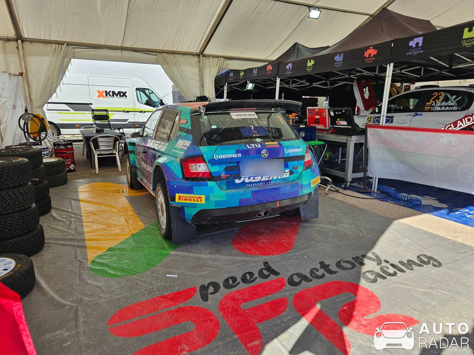 Škoda WRC Fabia RS spotted in Cheste, Spain