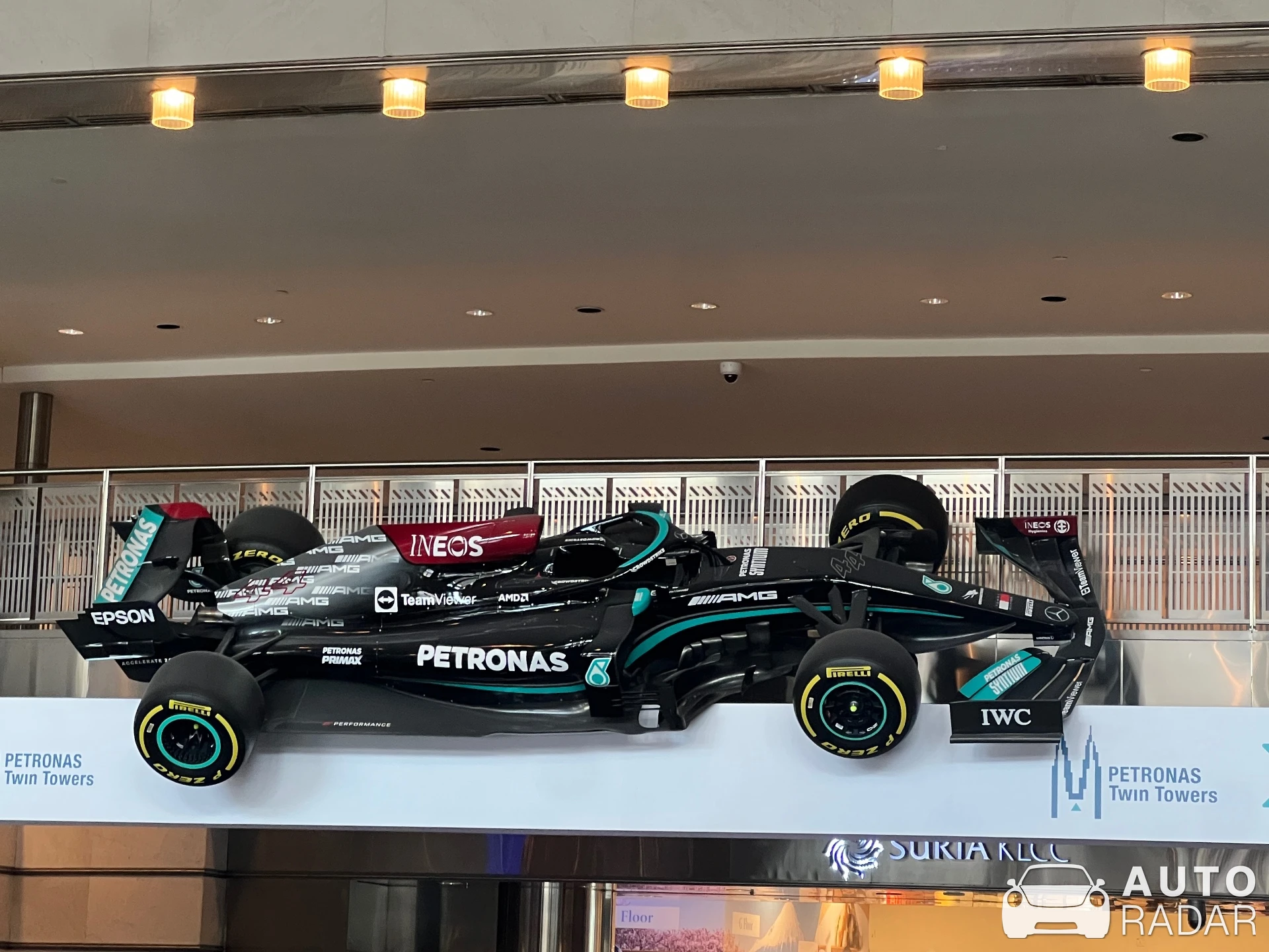 Mercedes-AMG F1 W12 EQ Power+ spotted in Kuala Lumpur