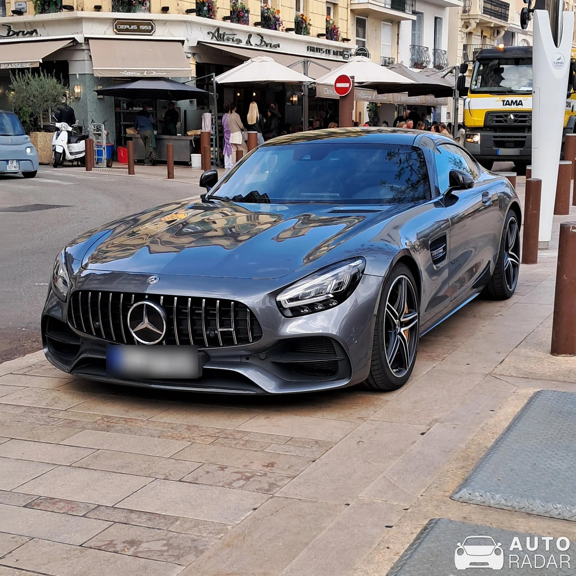 Mercedes-AMG GT C190 spotted in Cannes, France