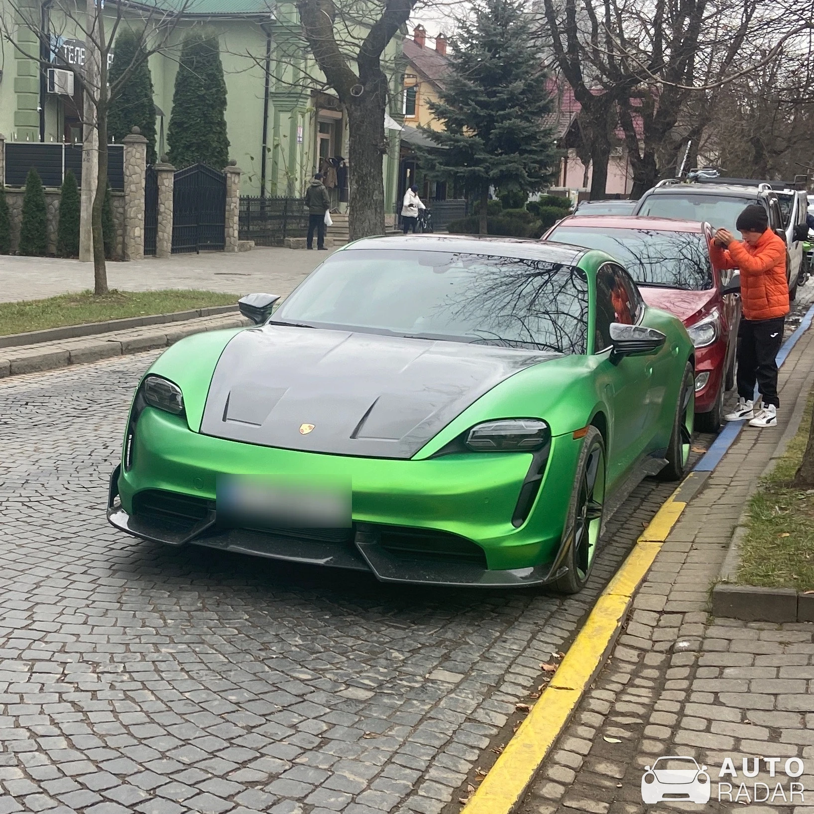 Porsche Taycan spotted in Коломия, Україна