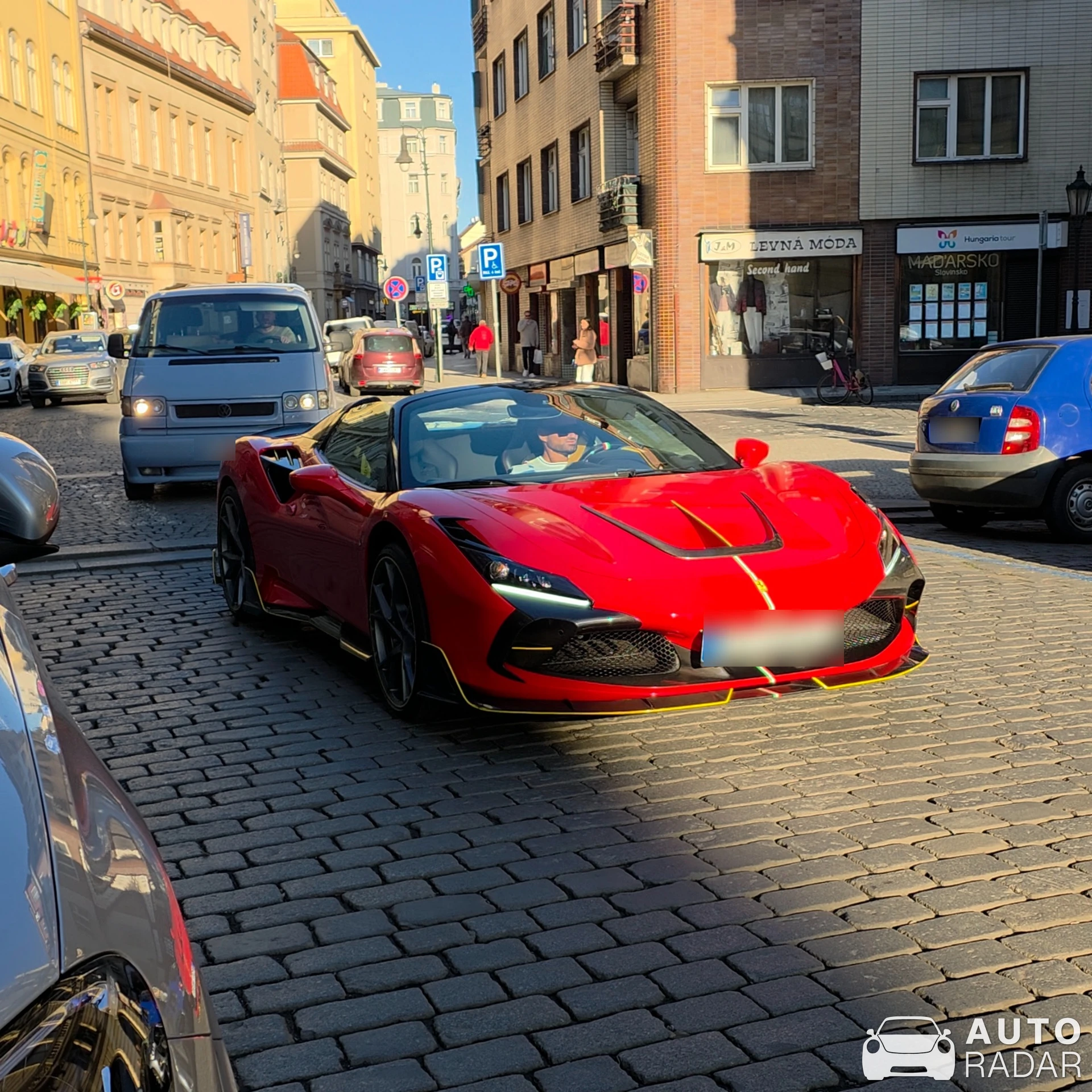 Ferrari F8 Spider Mansory spotted in Praha