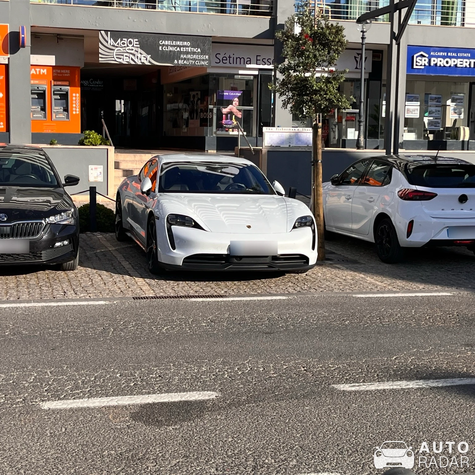 Porsche Taycan spotted in Quarteira