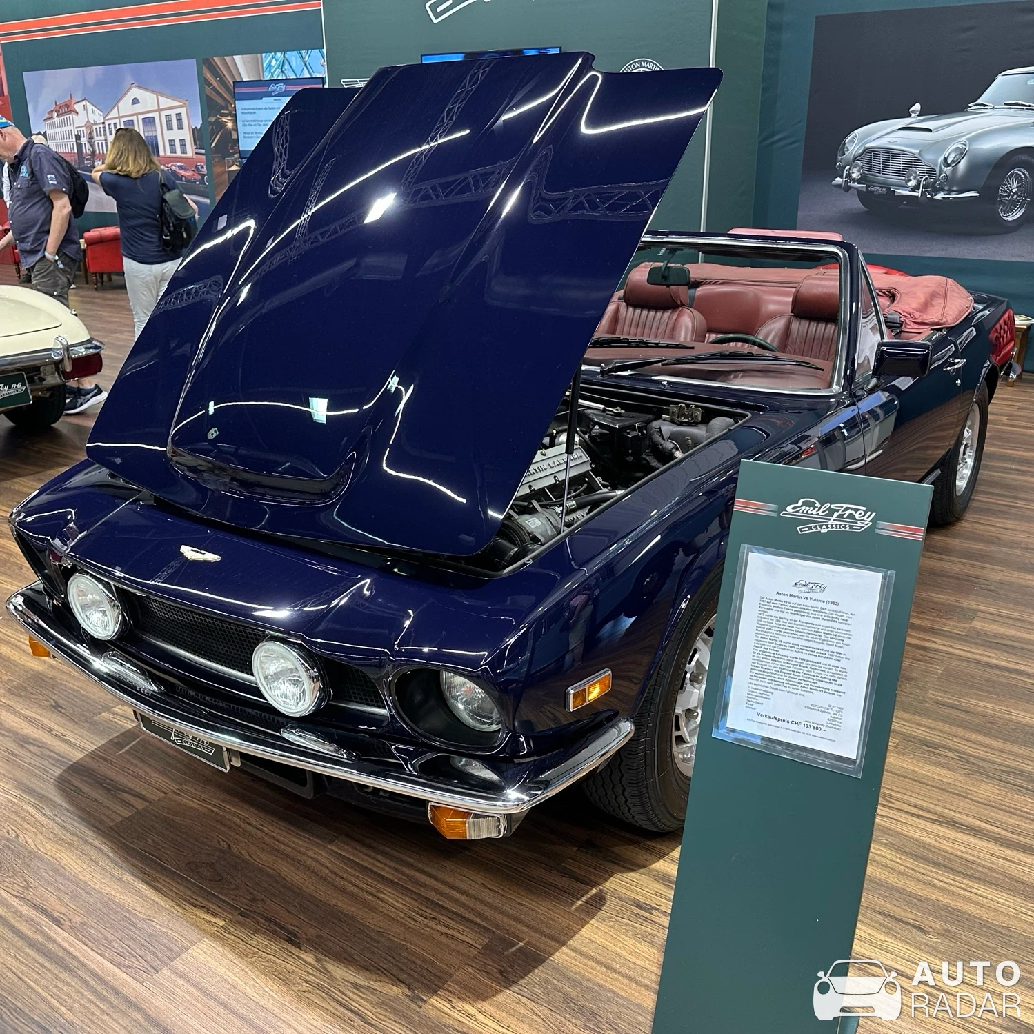 Aston Martin V8 Volante Series 3 spotted in Luzern