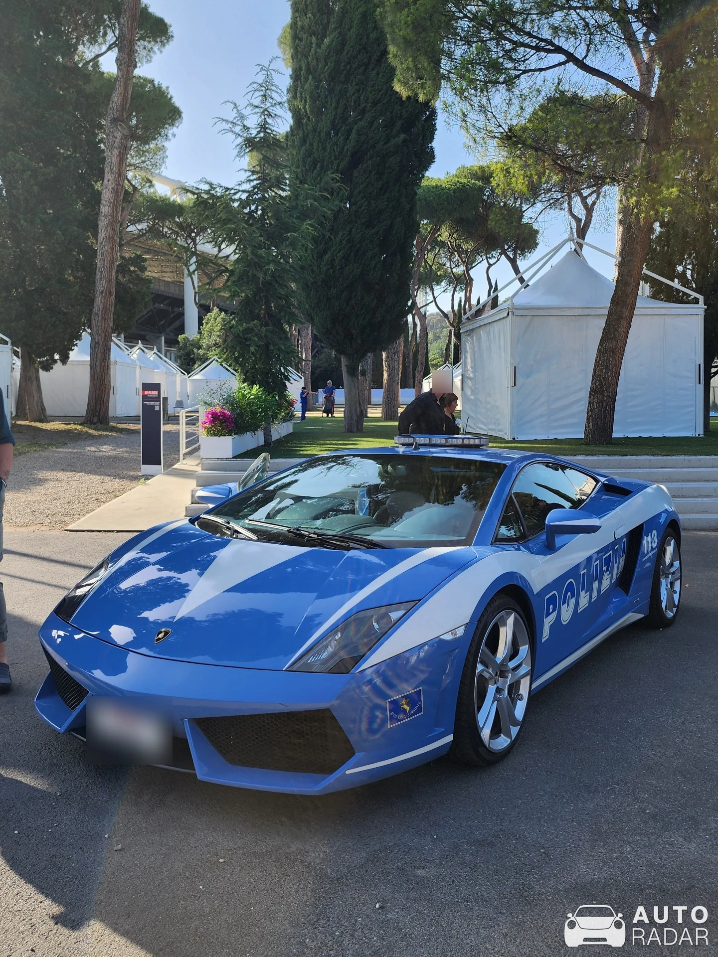 Lamborghini Gallardo Polizia spotted in Roma