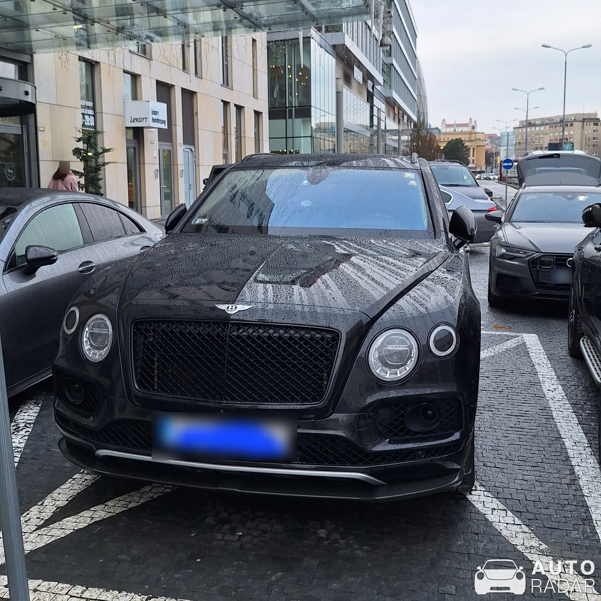 Bentley Bentayga Black Edition spotted in Bratislava, Slovakia