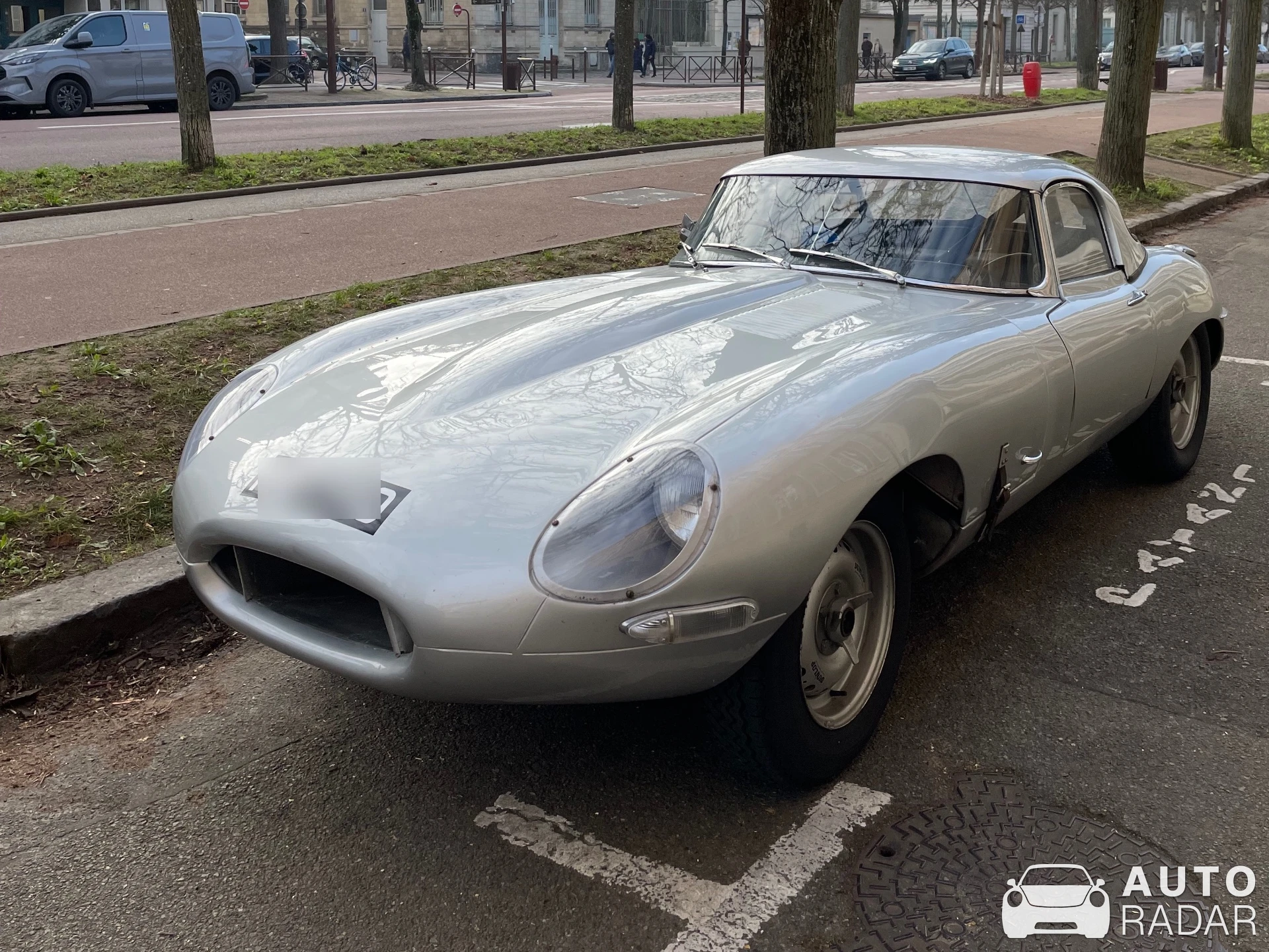 Jaguar E-Type spotted in Versailles, France