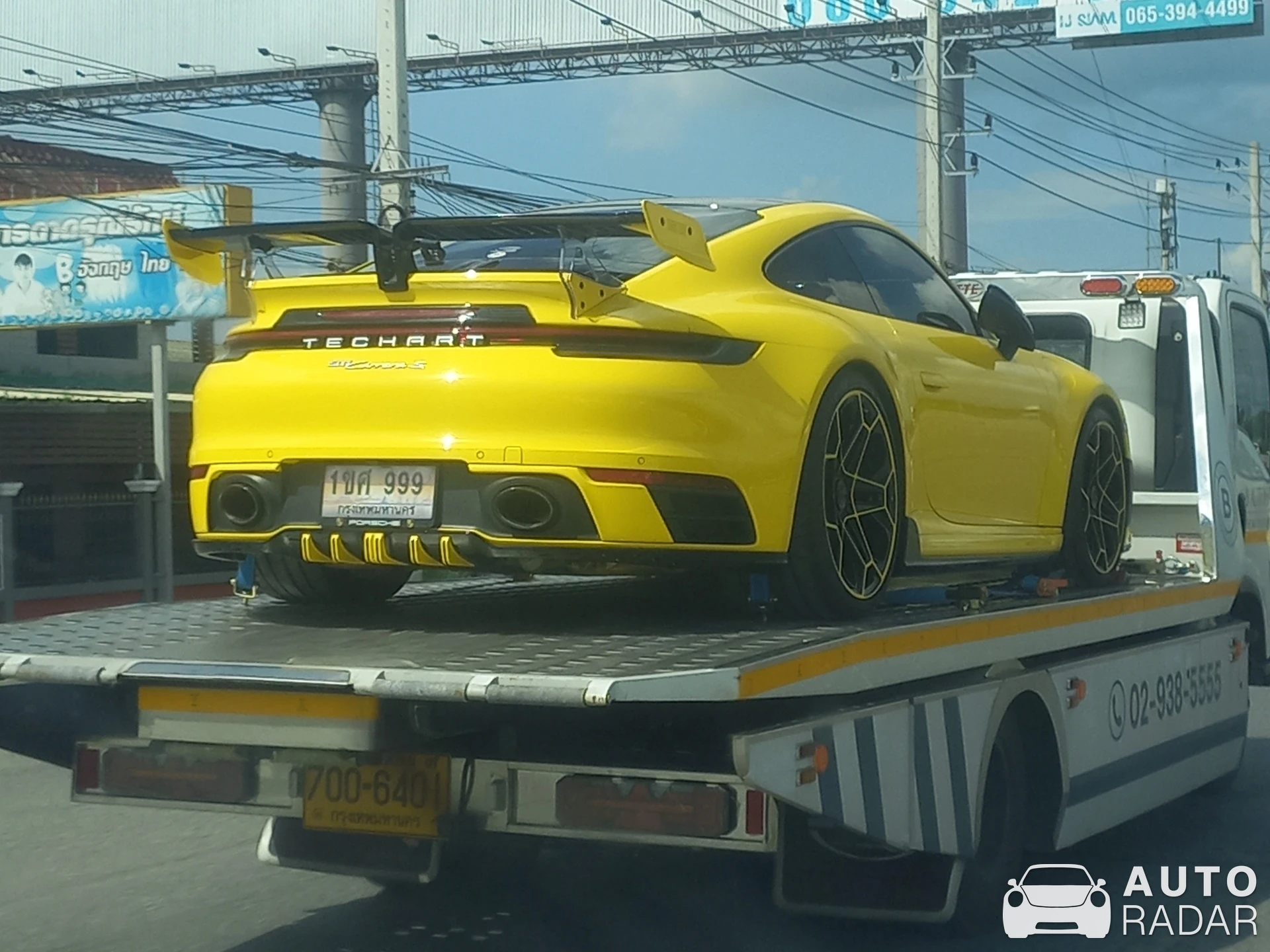 Porsche TechArt 992 GTstreet R Monochrome spotted in ตำบล กลางดง