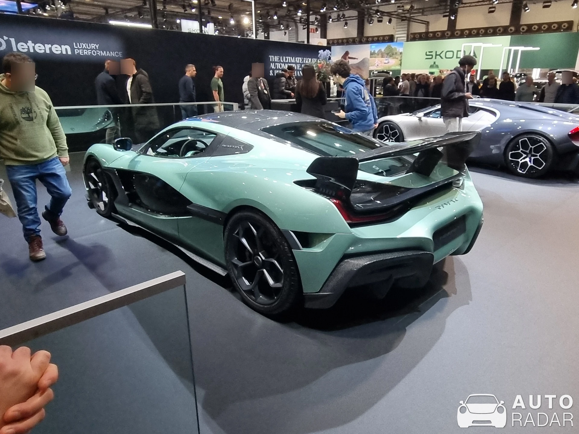 Rimac Nevera R spotted in Brussels