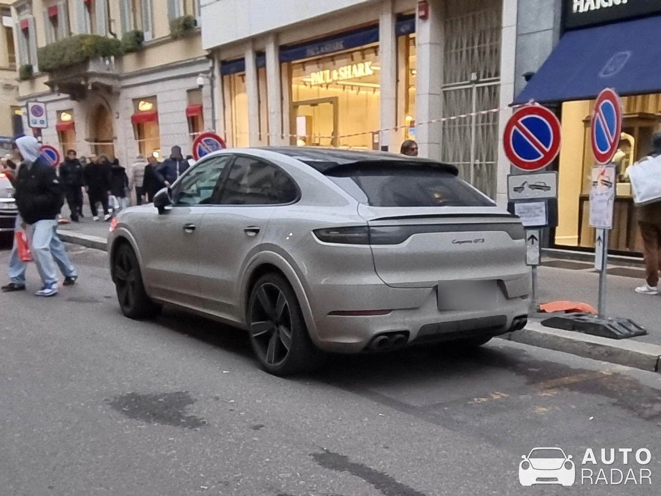 Porsche Cayenne Coupé GTS spotted in Milano, Italy