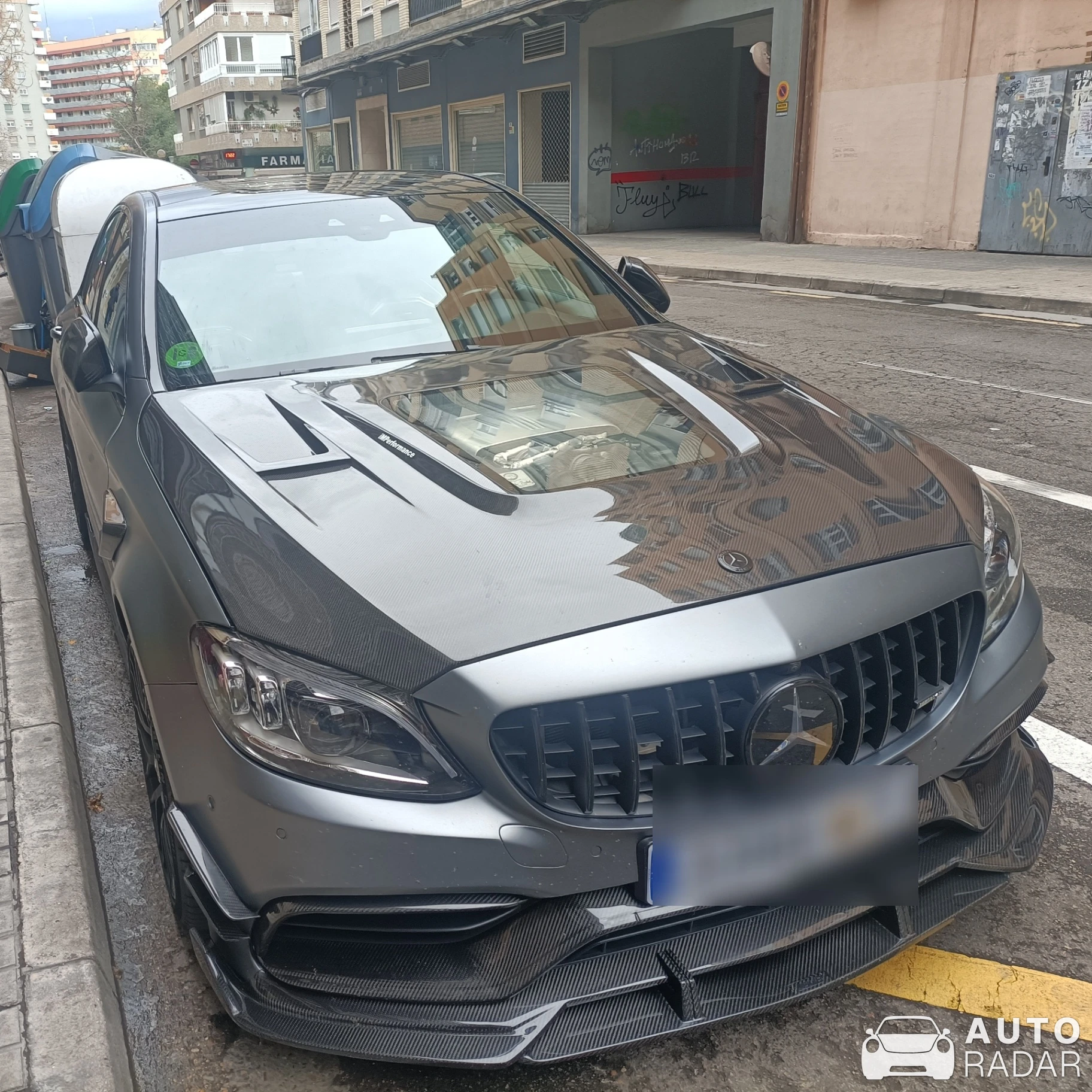 Mercedes-AMG C 63 S W205 spotted in Zaragoza, Spain