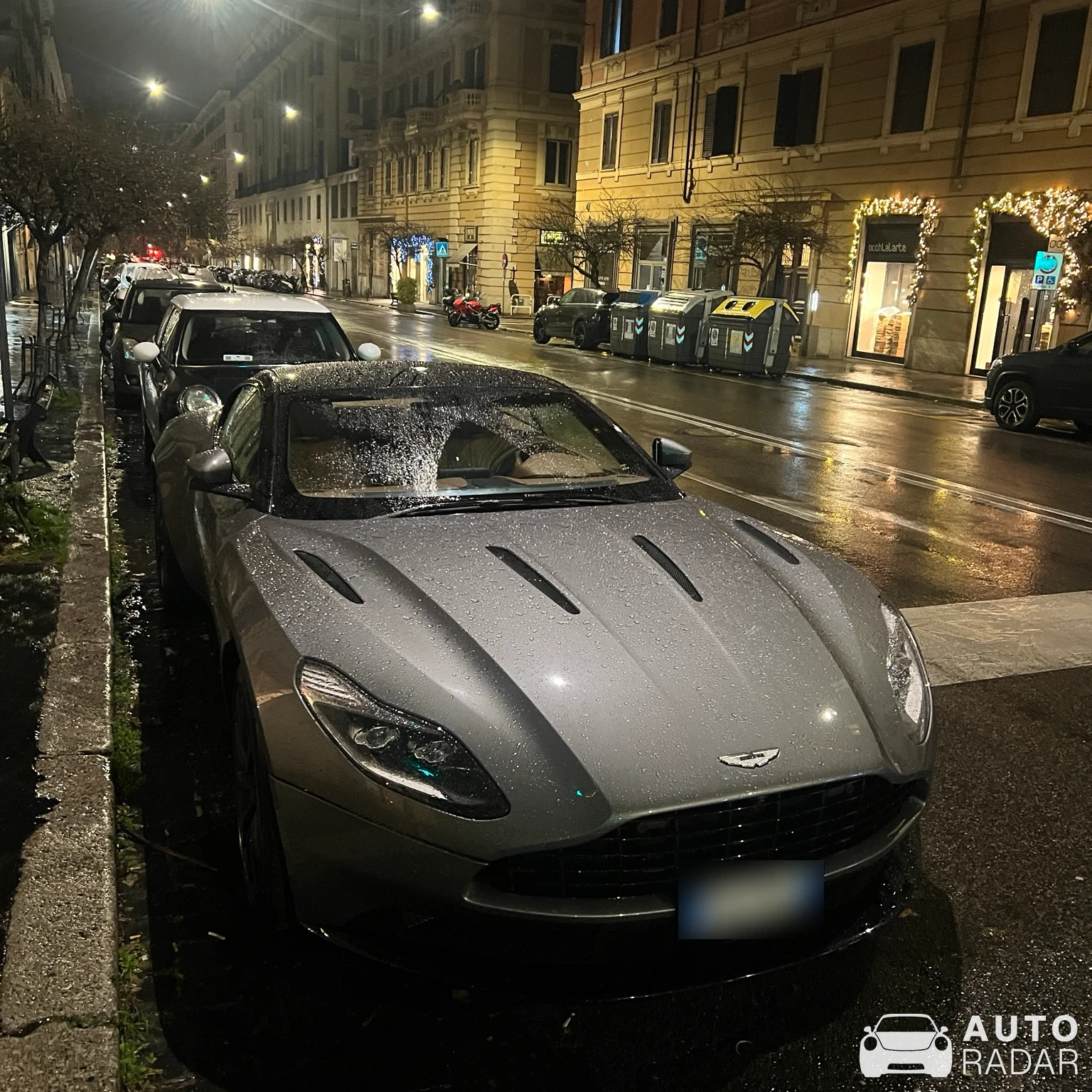 Aston Martin DB11 spotted in Roma, Italia
