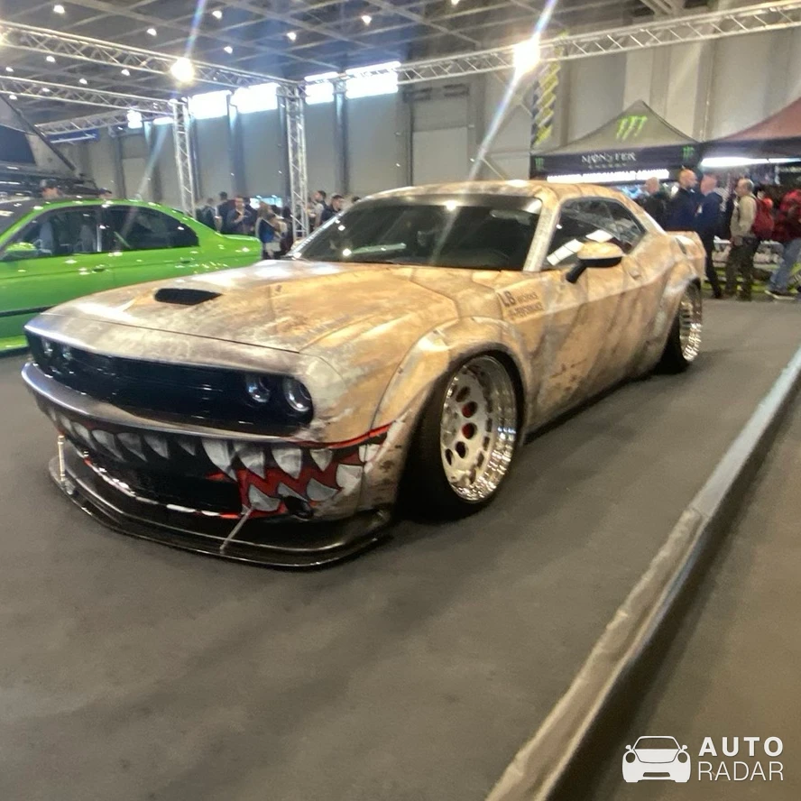 Dodge Challenger SRT Hellcat Liberty Walk Widebody spotted in Budapest