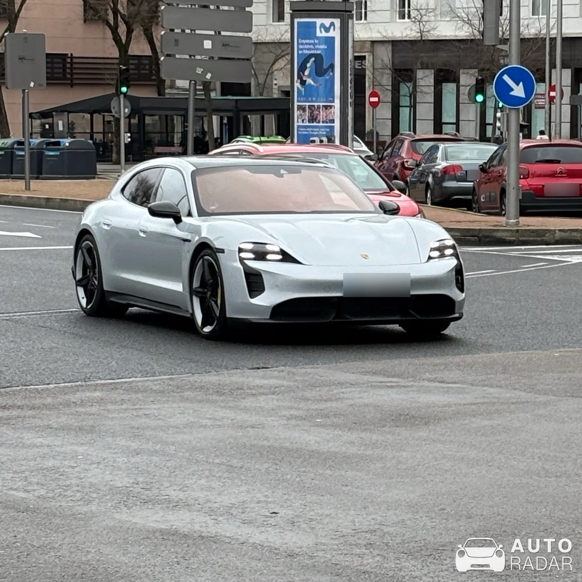 Porsche Taycan Turbo S Sport Turismo spotted in Madrid