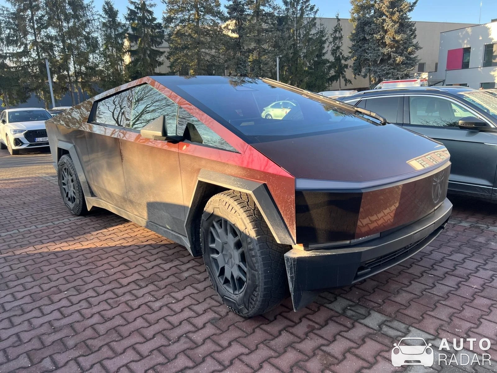 Tesla Cybertruck spotted in Łódź, Poland