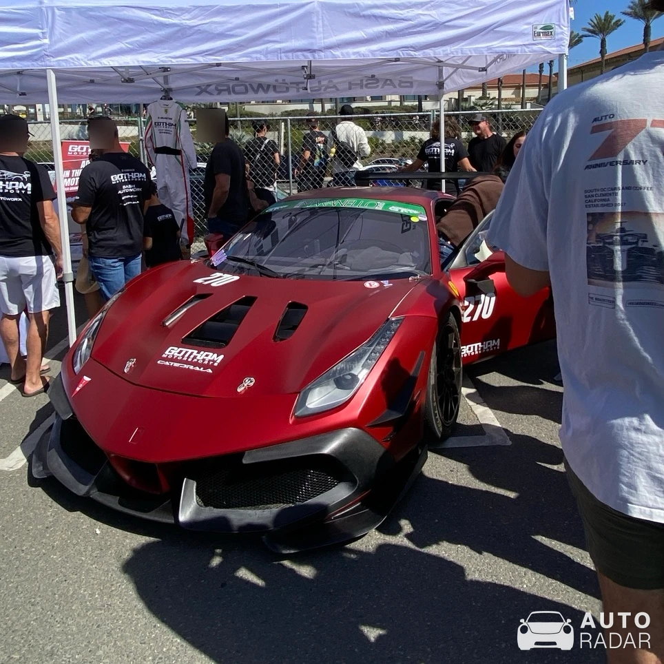 Ferrari 488 GT3 spotted in Huntington Beach