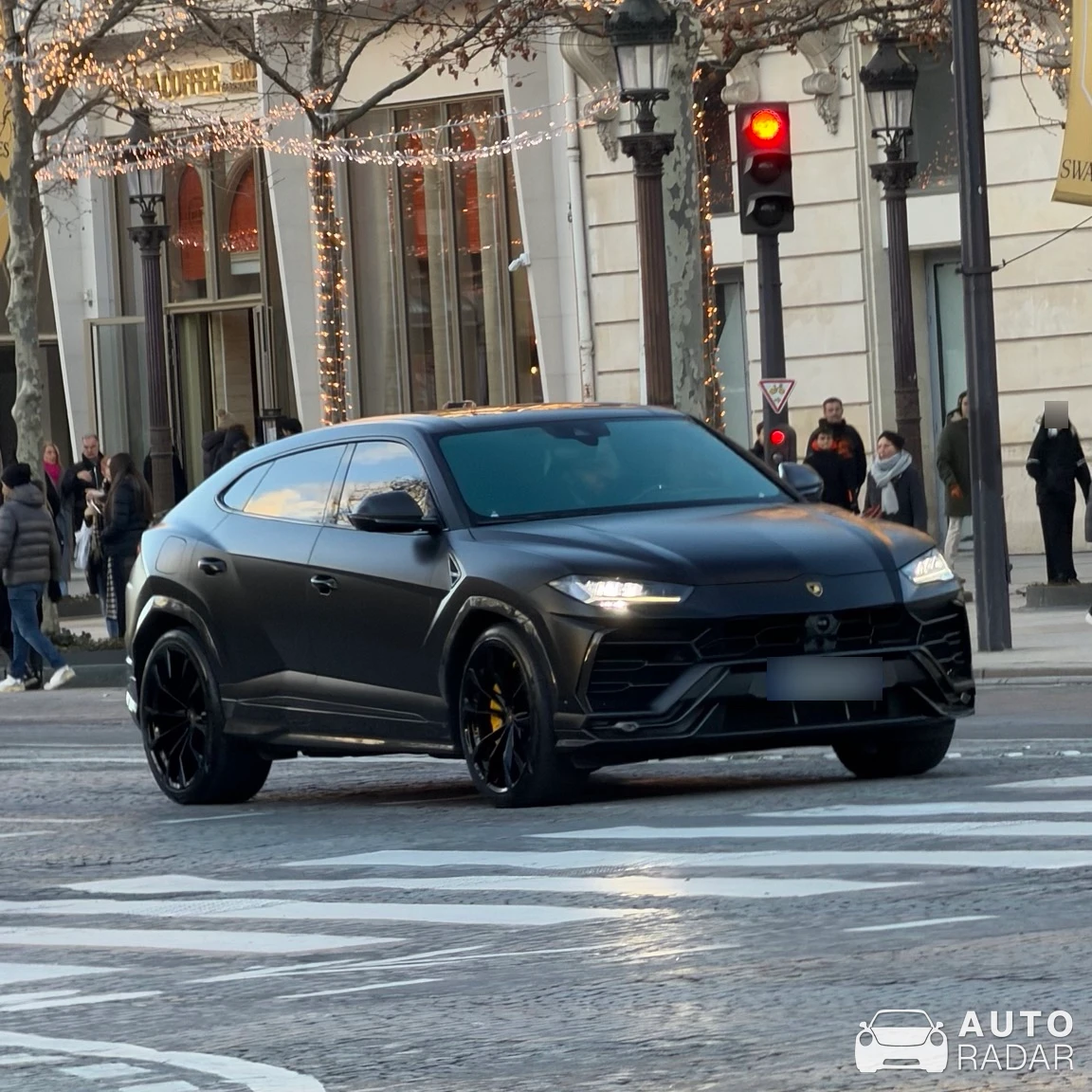 Lamborghini Urus spotted in Paris, France
