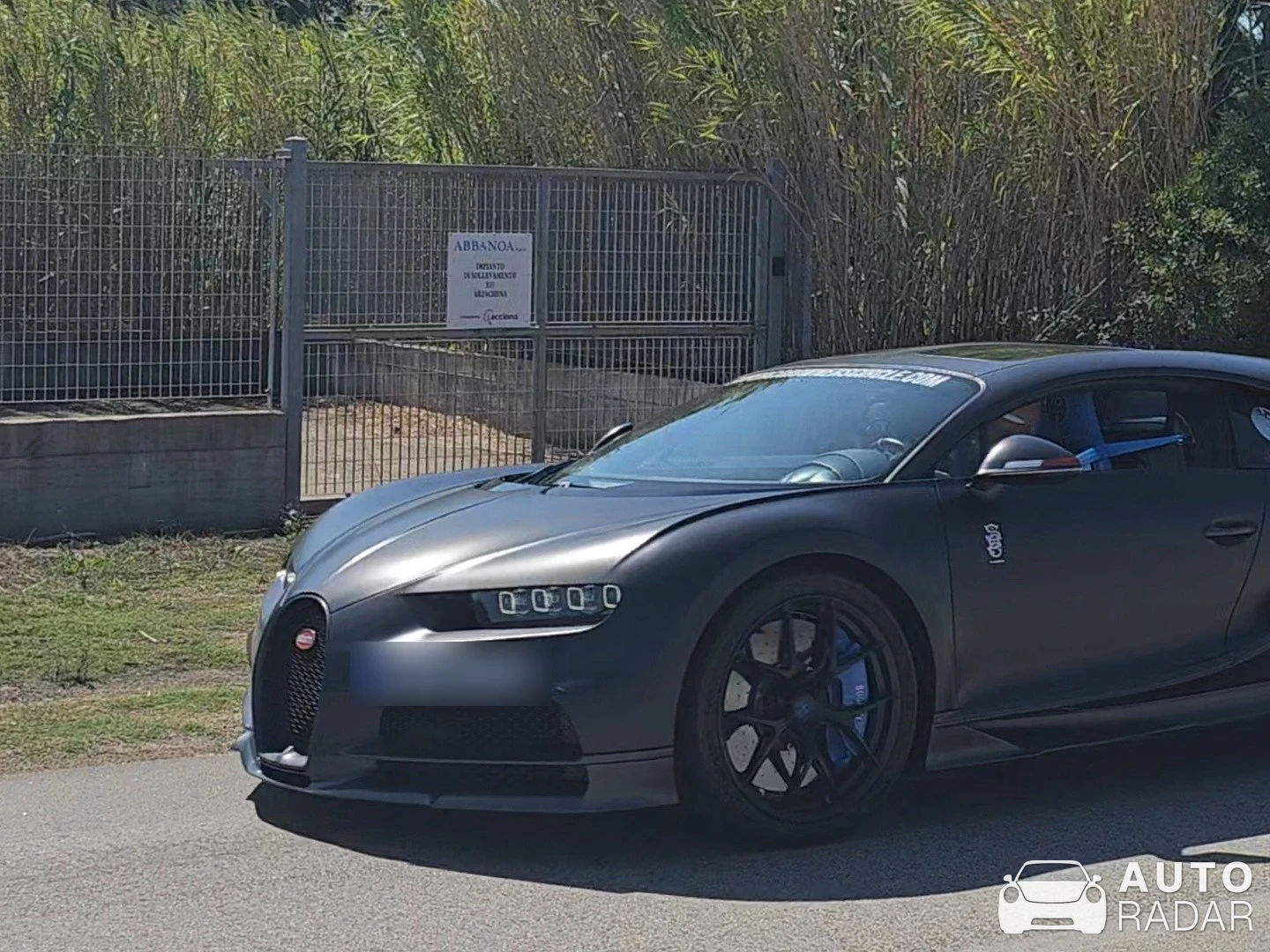 Bugatti Chiron Sport Noire Sportive spotted in Arzachena