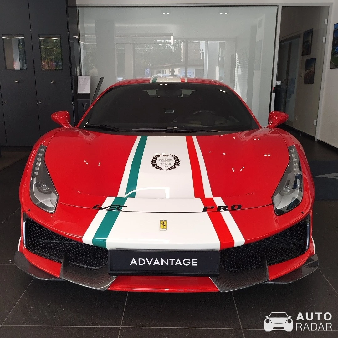 Ferrari 488 Pista Piloti spotted in Praha 9, Czechia