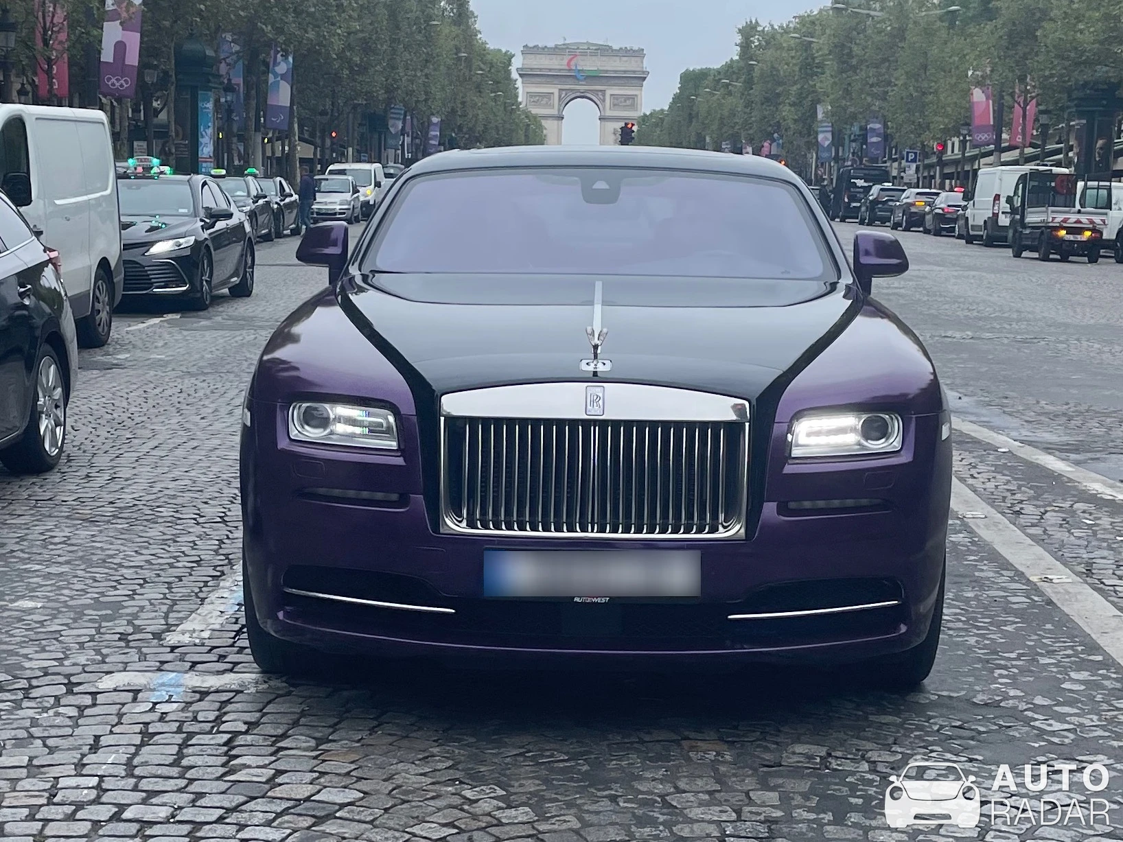 Rolls-Royce Wraith spotted in Paris, France