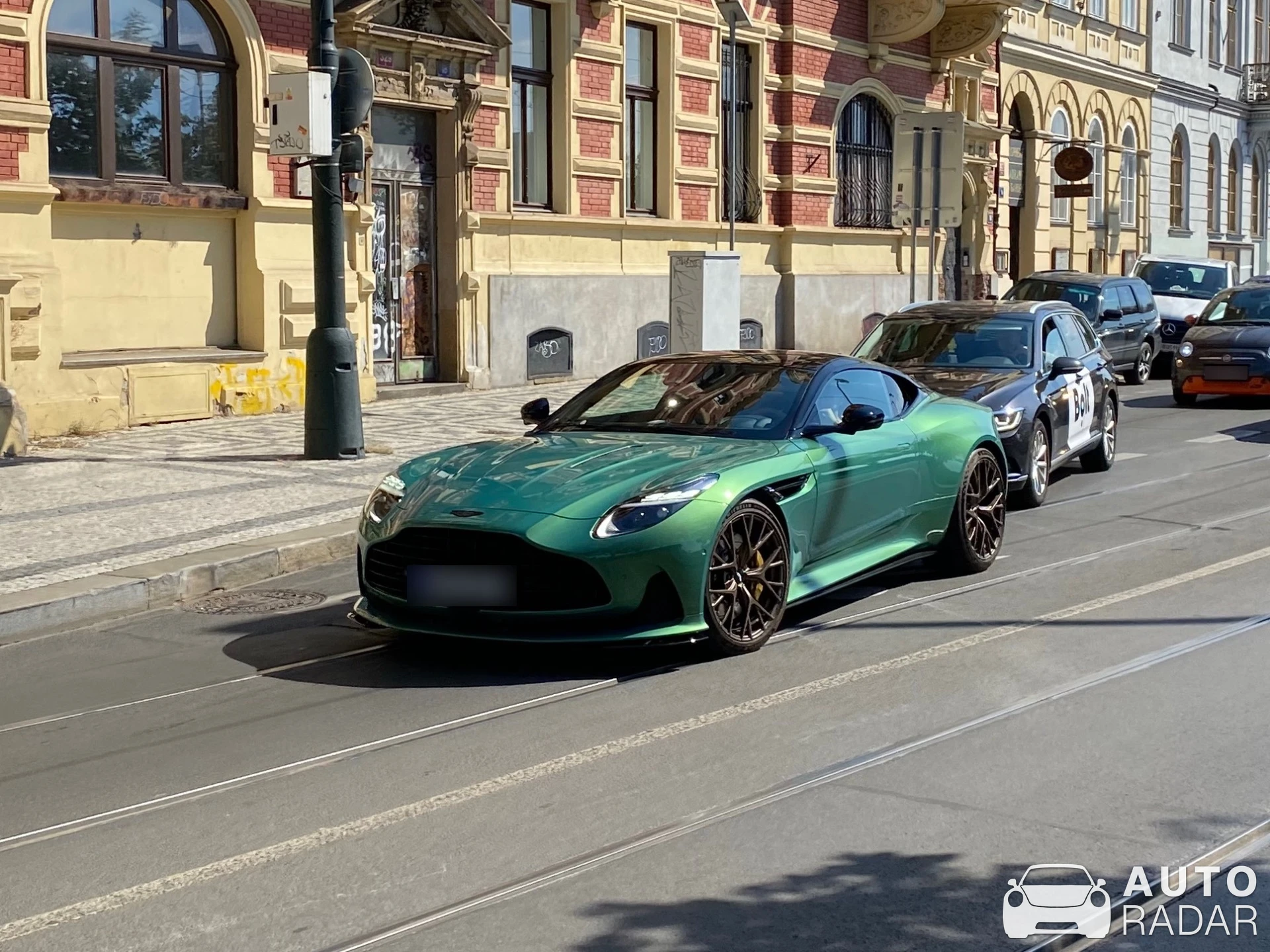 Aston Martin DBS Superleggera spotted in Praha 1, Czechia
