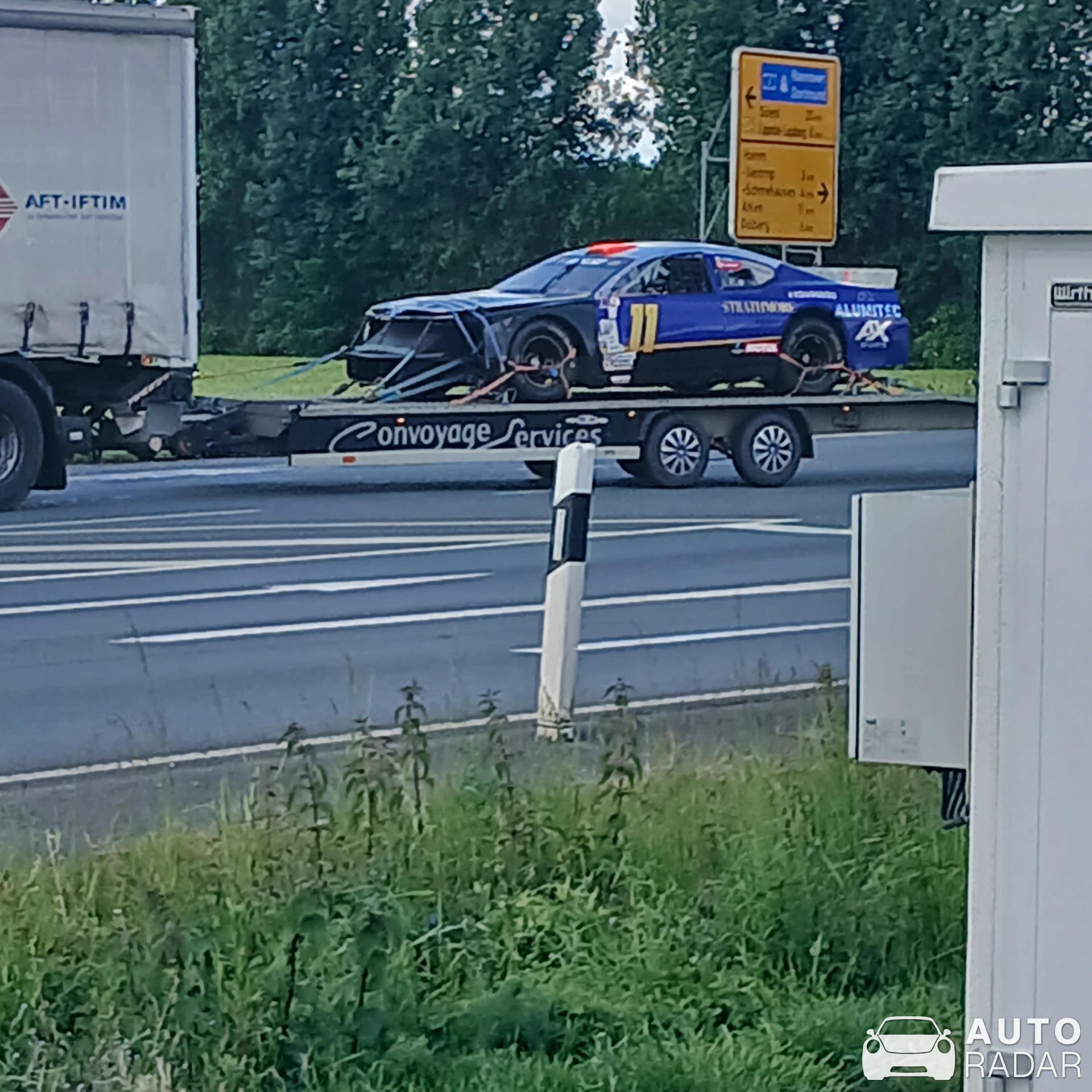 Dallara Camaro ZL1 Nascar spotted in Hamm